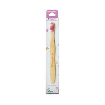Humble Brush Soft - ekologiczna szczoteczka z bambusową rączką miękka z różowym włosiem