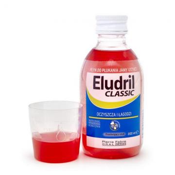 ELUDRIL Classic - Płyn do płukania jamy ustnej z chlorheksydyną 0,10% - 200 ml