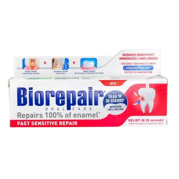 BIOREPAIR®  Pasta Sensitive Teeth  Wrażliwe Zęby z cząsteczkami Microrepair 75ml