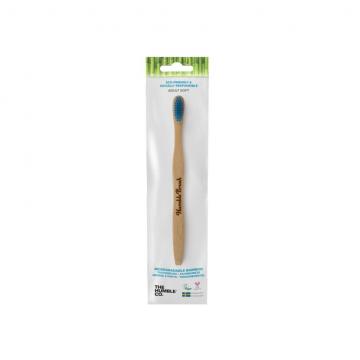 Humble Brush Soft FLAT - ekologiczna szczoteczka z bambusową rączką miękka z niebieskim włosiem
