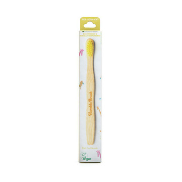 Humble Brush Soft - ekologiczna szczoteczka z bambusową rączką miękka z żółtym włosiem - dla dzieci