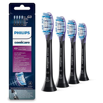 SONICARE Philips końcówki do szczoteczki PREMIUM Gum Care G3 (4szt.) - Czarne HX9054/33