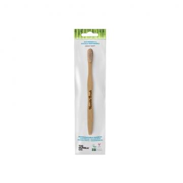 Humble Brush Soft FLAT - ekologiczna szczoteczka z bambusową rączką miękka z białym włosiem